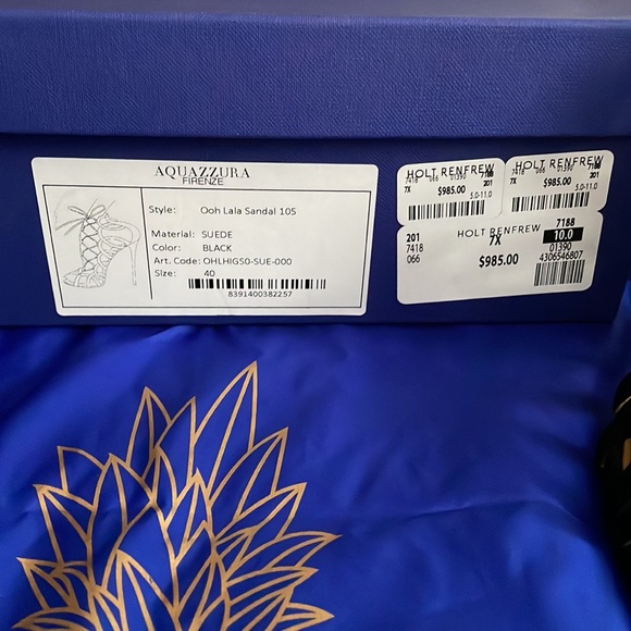 AQUAZZURA ooh Lala Sandal 105 - Picture 2 of 5